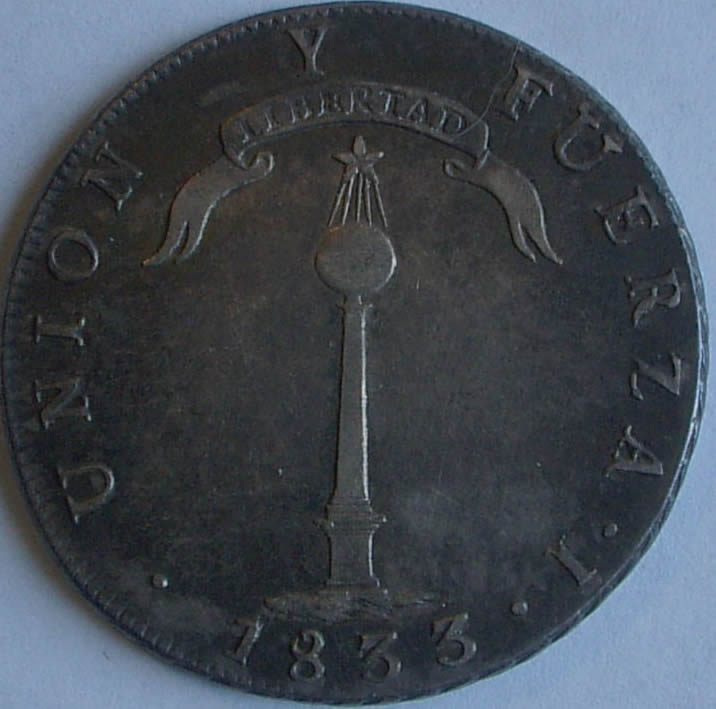 1833-Chile-Volcano-Peso
